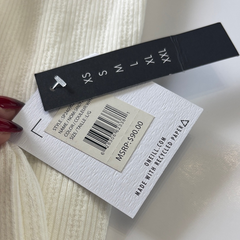 O'Neill Ivory Ribbed Jumpsuit - Picture 4 of 4